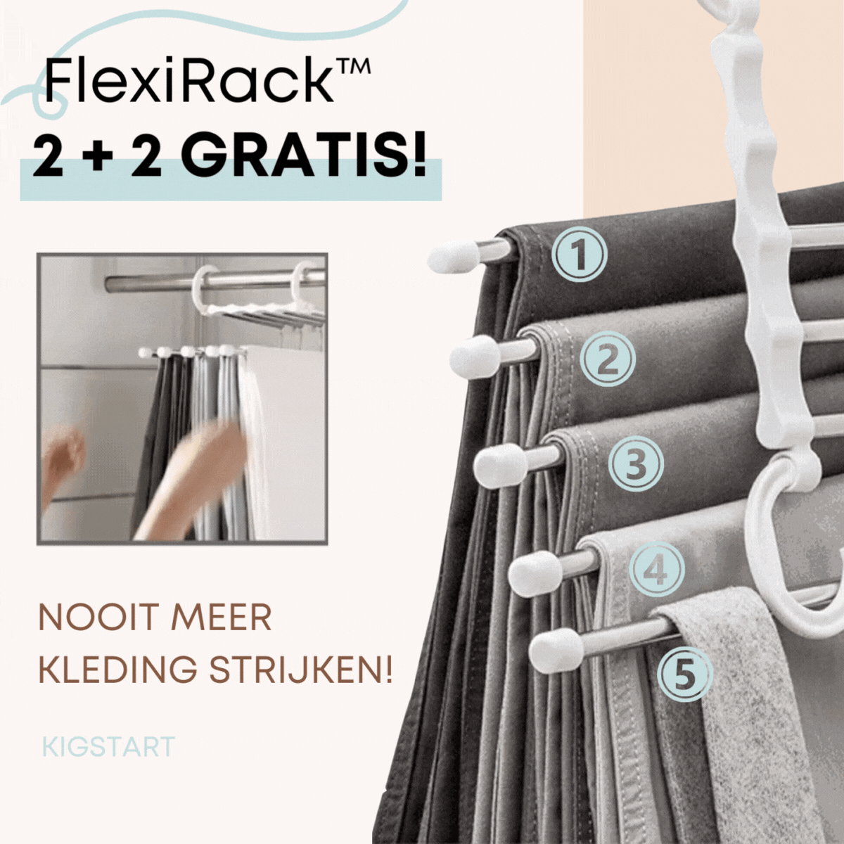 FlexiRack™ Garment Organizer - 2 + 2 GRATIS