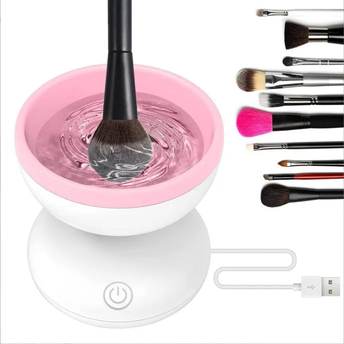 BrushSaver™ Electric Brush Cleaner + GRATIS Make-up Borstel Set